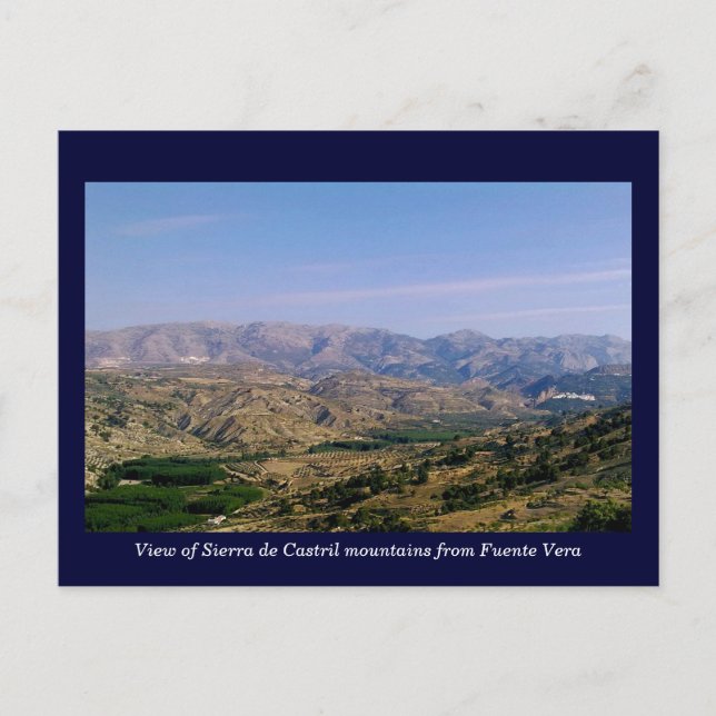Cartão Postal Serra de Castril, Granada, Espanha (Frente)
