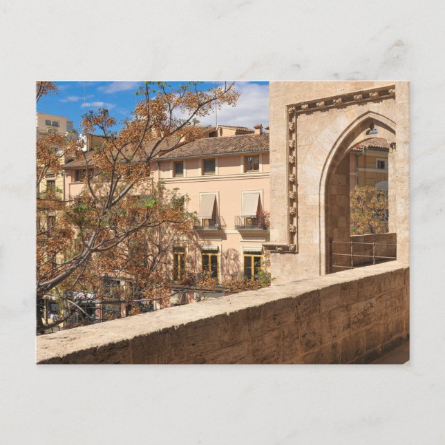 Cartão Postal Serrano Torres em Valência, Espanha (Frente)