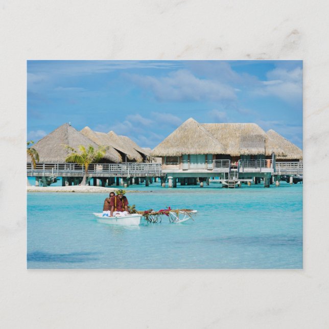 Cartão Postal Serviço de café da manhã ao estilo Bora Bora em ca (Frente)