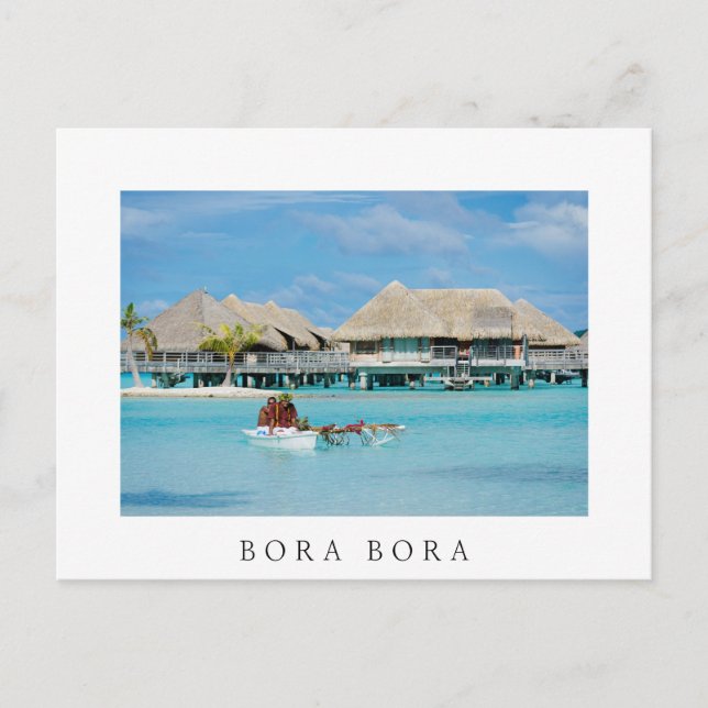 Cartão Postal Serviço de café da manhã ao estilo Bora Bora em ca (Frente)