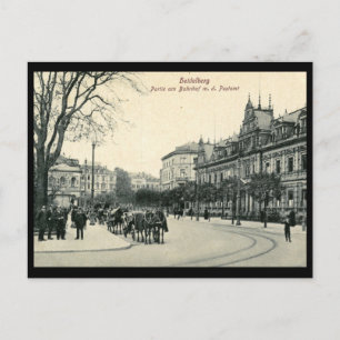 Cartão Postal Serviço de Posto das estações de comboios, Heidelb