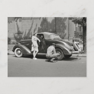 Cartão Postal Serviço de Reparo Automotivo, 1942