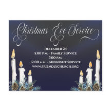 Serviço de Velas da Véspera de Natal Igreja