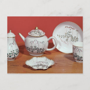 Cartão Postal Serviço Tea apresentado a Carl Linnaeus