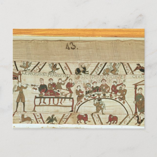 Cartão Postal Servidores preparando um banquete para William I (Frente)