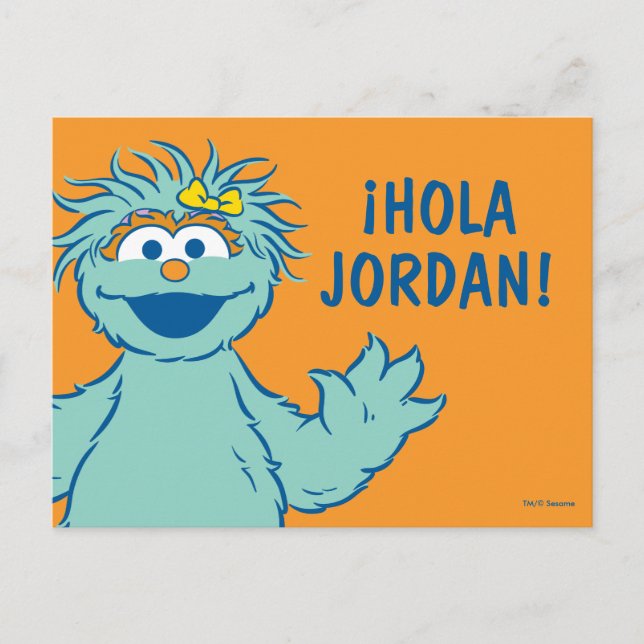 Cartão Postal Sesame Street | Rosita Personalizada (Frente)