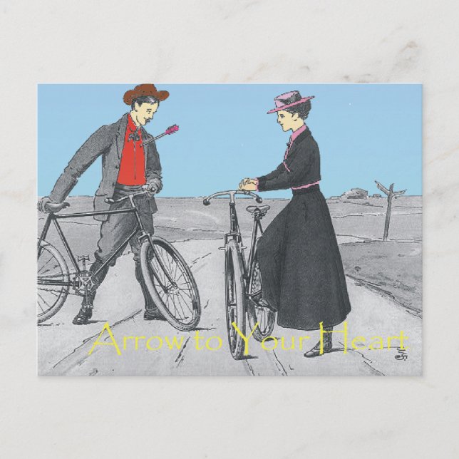 Cartão Postal Seta de Amor (Frente)