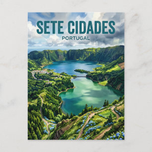 Cartão Postal Sete Cidades Portugal