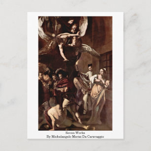 Cartão Postal Sete Obras De Michelangelo Merisi Da Caravaggio