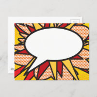 Seu Balão de Fala de Mensagem Diversão Retro Quadr