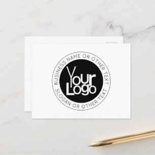 Cartão Postal Seu logotipo de negócios & Texto editável moderno