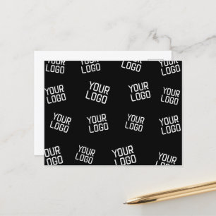 Cartão Postal Seu logotipo ou imagem Modelo com aparência alea