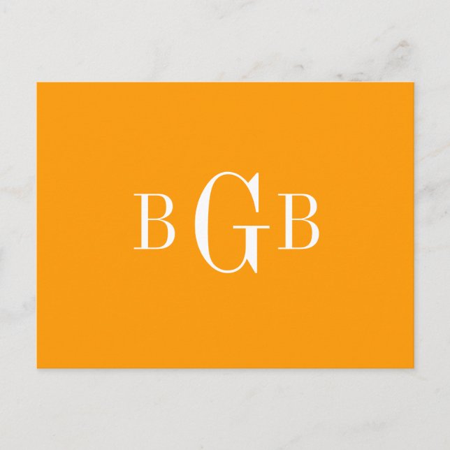 CARTÃO POSTAL - seu monograma (Frente)