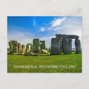 Cartão Postal Seu Texto Stonehenge Site de Monumento Antigo na I