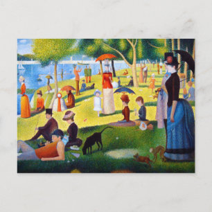 Cartão Postal Seurat: Domingo em La Grande Jatte