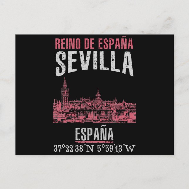 Cartão Postal Sevilha (Frente)