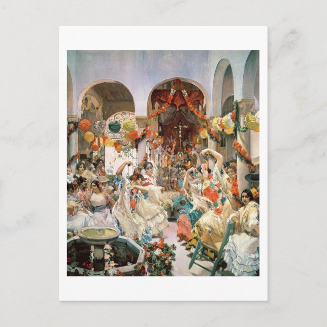 Cartão Postal Sevilha (óleo na canvas) (Frente)