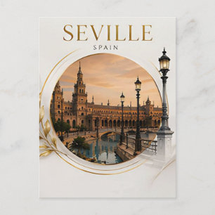 Cartão Postal 🌺 Sevilha Praça De Espanha Viagem Espanha 🇪🇸