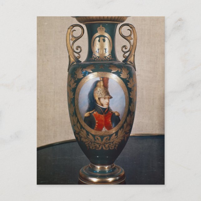 Cartão Postal Sevres vase representando Louis Bonaparte (Frente)