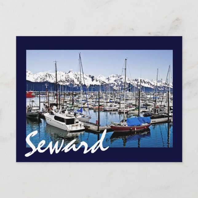 Cartão Postal Seward, Alaska, E.U.A. (Frente)