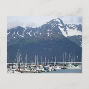 Cartão Postal Seward Harbor no Alasca