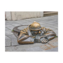 Sewer Worker Bronze Estátua, Bratislava, Eslováqui