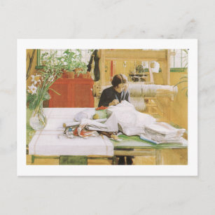 Cartão Postal Sewing de Karin
