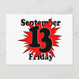 Cartão Postal Sexta-feira 13