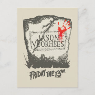 Cartão Postal Sexta-feira 13   Lápide de Jason Voorhees