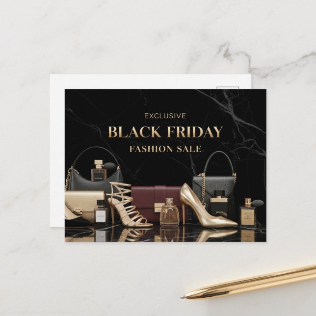 Cartão Postal Sexta-feira negra (Frente/Verso In Situ)