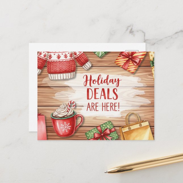 Cartão Postal Sexta-feira negra e segunda-feira cibernética (Frente/Verso In Situ)