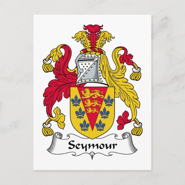 Cartão Postal Seymour Family Crest (Frente)