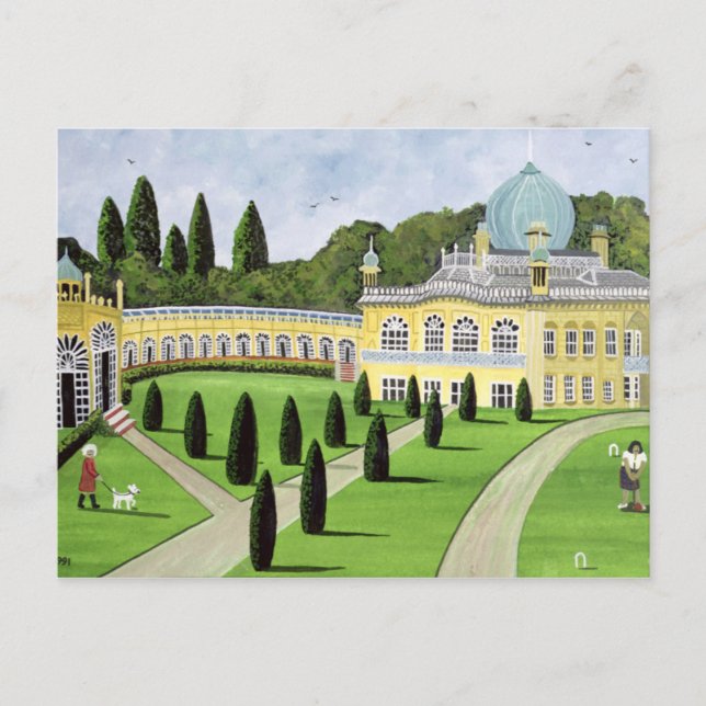 Cartão Postal Sezincote Gloucestershire 1991 (Frente)