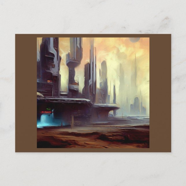 Cartão Postal SF Cidade em um Planeta Estranho 2 (Frente)