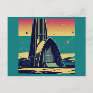 Cartão Postal SF Futurística Igreja 3