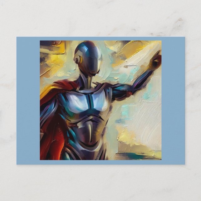 Cartão Postal SF - Herói de Inteligência Artificial 4 (Frente)