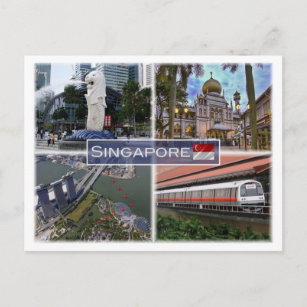 Cartão Postal SG Singapura -