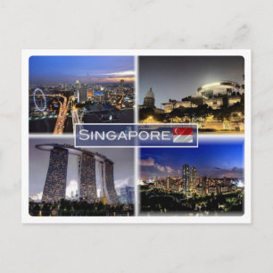 Cartão Postal SG Singapura -
