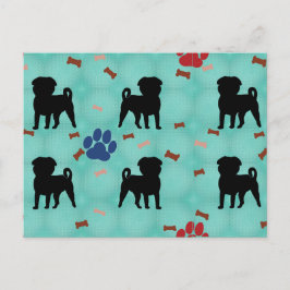 Cartão Postal Shadow Pug