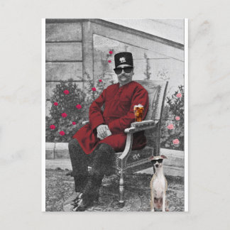 Cartão Postal shah persa de Qajar - Irã