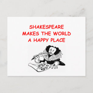 Cartão Postal shakespeare willian
