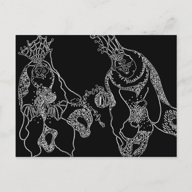 Cartão Postal Shamans b+w (Frente)