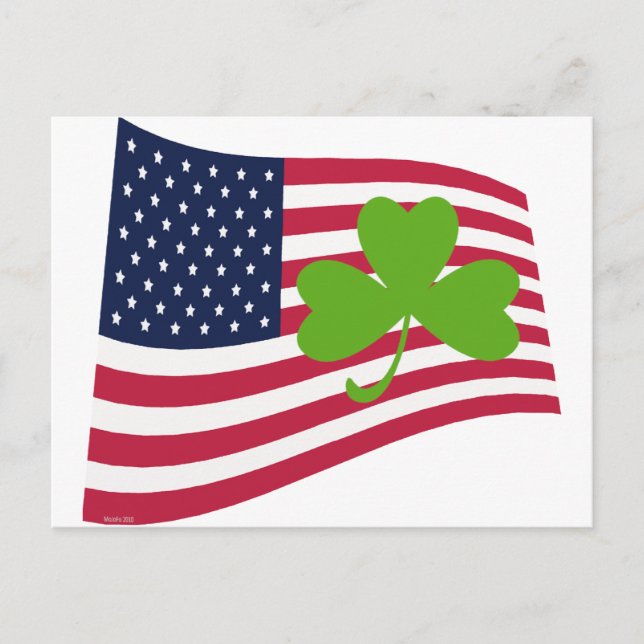 Cartão Postal Shamrock-EUA (Frente)