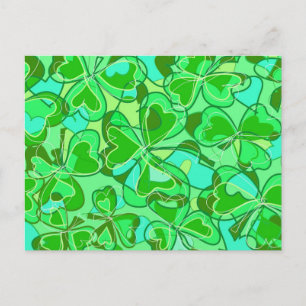 Cartão Postal shamrocks harmoniosos