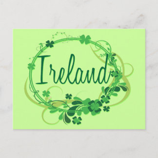 Cartão Postal Shamrocks Irlanda
