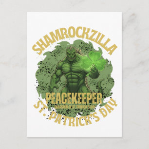 Cartão Postal Shamrockzilla Pacificador: Dia de São Patrício Kai