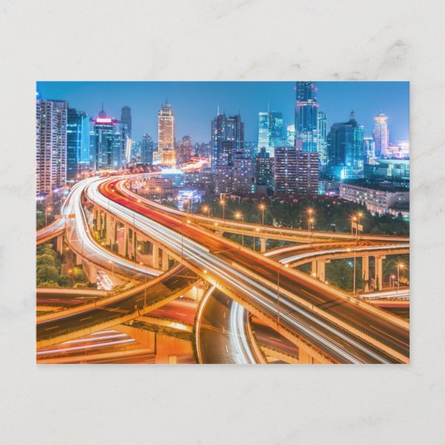 Cartão postal Shanghai Overpass 2 (Frente)