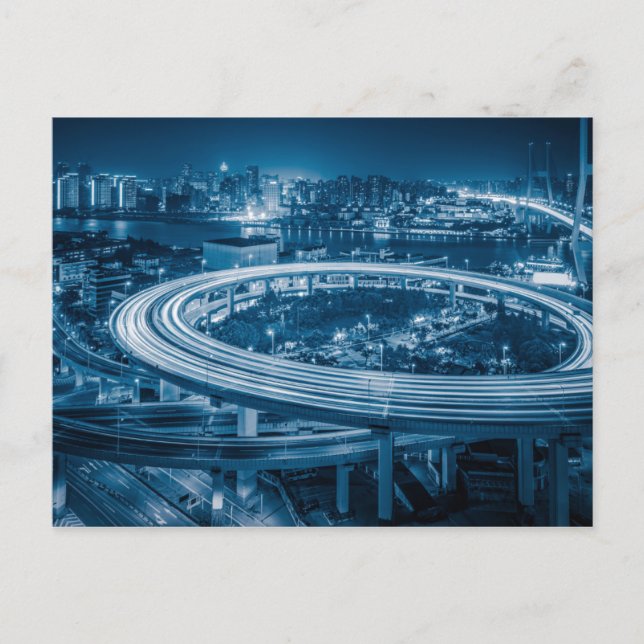 Cartão postal Shanghai Overpass 3 (Frente)