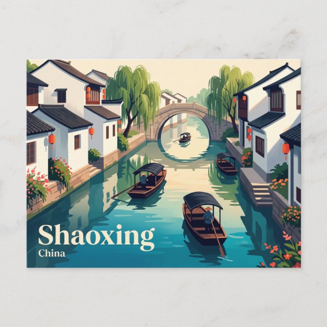 Cartão Postal Shaoxing, China (Frente)
