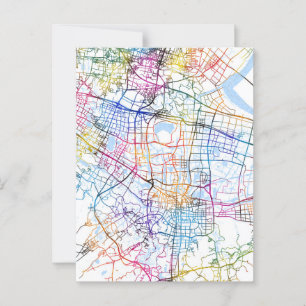 Cartão Postal Shaoxing China City Map
